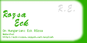 rozsa eck business card
